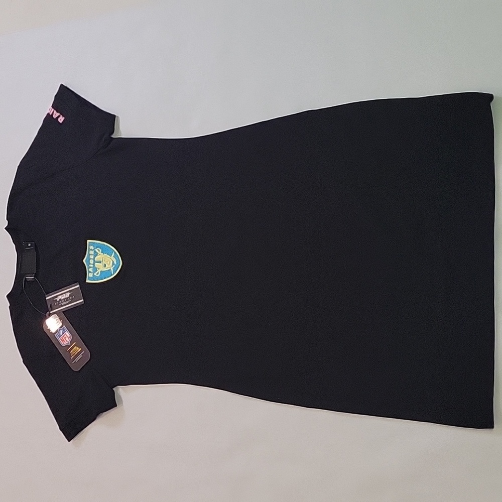 Women's Las Vegas Raiders Pro Standard Black Neon Bodycon Dress Size Medium